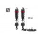 Set 2 Amortiguadores de aluminio Big Bore de 120mm con diámetro de 16mm + 3 muelles ( duros, medianos, suaves)