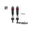 Set 2 Amortiguadores de aluminio Big Bore de 120mm con diámetro de 16mm + 3 muelles ( duros, medianos, suaves)