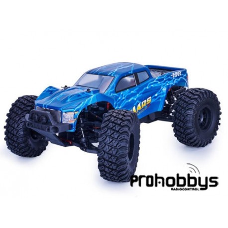Coche Mars Baja 1/10 Bruhless 80A 3600Kw Water 4X4 Azul RTR