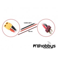 Cable de carga XT60 conector en T de 15 cm