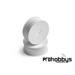 2WD Front Wheel Aerodisk With 12MM HEX - WHITE (2) --- Replaced With