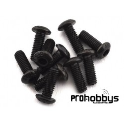 Tornillo 3X20 Cabeza Botón 10Unidades