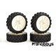 Ruedas Rally 1/10 de 10 radios Blancas 4 ud. Fastrax