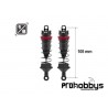 Amortiguadores de aluminio BIG BORE de 105 mm con diámetro de 16 mm + 3 resortes (duros/medianos/suaves) 1/8