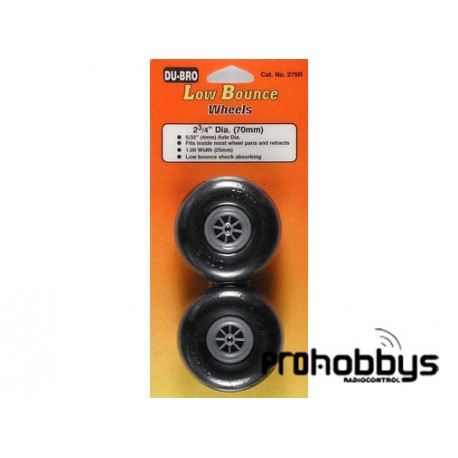 Rueda lisa de 2-3/4 pulgadas de diámetro ( 2und) Du-Bro 275R