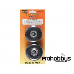 Rueda lisa de 76mm para eje de 4mm ( 2und) Du-Bro