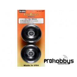 Rueda lisa de 89mm para eje de 4mm ( 2und) Du-Bro