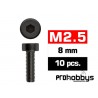 Tornillos M2,5x8mm Cilíndrico (10u.)