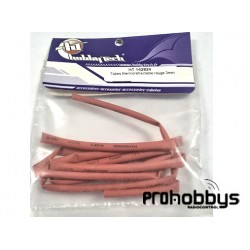 Tubo termorretráctil rojo de 3mm hobbytech