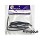 Tubo termorretráctil negro de 1.5mm hobbytech