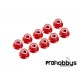 Autoblocante Alu. M3 Flanged Rojo (10u.)