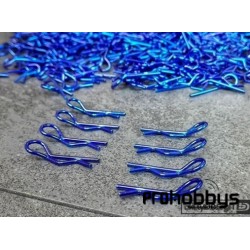 Clips de carocerría 1/10 8pcs (4x Left + 4x Right) - Azul