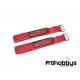 Correas para batería Pro - 250x20 mm Rojo - 2 piezas