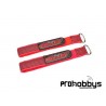 Correas para batería Pro - 250x20 mm Rojo - 2 piezas