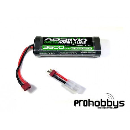 Batería NiMH Stick Pack 7.2V 3600 (T-Plug + Adaptador Tamiya)