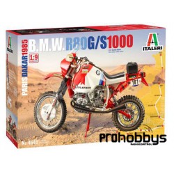 Maqueta de plástico Italeri: Motos BMW R80 GS 1000 Par.-Dak. 1985. Escala 1:9