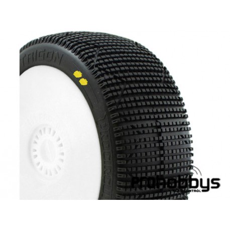 Trigon V3 buggy s2 (soft) en llanta blanca (2pcs.)
