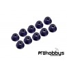 Autoblocante alu. M3 flanged negro (10u.)