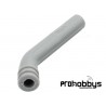 Tubo salida escape gris de 6mm