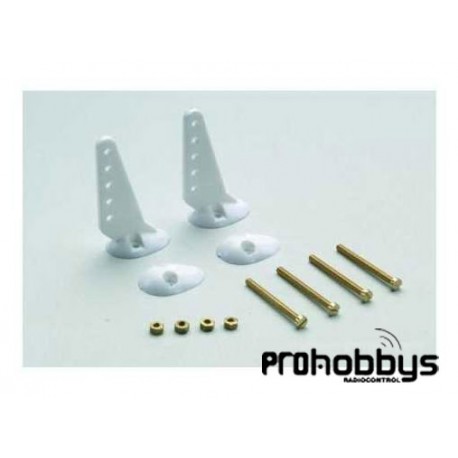 Horns de Nylon de 30mm de longitud con 5 agujeros para la fijación del mando.