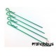Clips Carrocería 1/8 Verdes Anodizados (5uds)