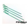 Clips Carrocería 1/8 Verdes Anodizados (5uds)