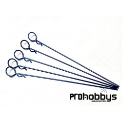 Clips Carrocería 1/8 Azules Anodizados (5uds)