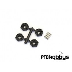 Exagonos ruedas + pins de 2mm 1/10 Kyosho