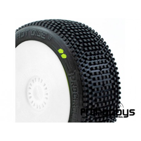 Procircuit Hot Dices v2 Pegadas Llanta Blanca