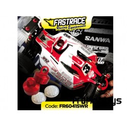 Tapones FASTRACE DAMPER "4HOLE" RED EDITION con menbranas HoneyComb SWORKZ (2+2)
