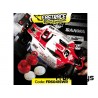 Tapones FASTRACE DAMPER "4HOLE" RED EDITION con menbranas HoneyComb SWORKZ (2+2)