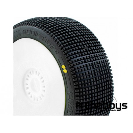 Addictive v2 buggy s2 (soft) en llanta blanca (2pcs) Procircuit