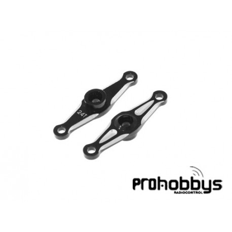 Servo Horn Gas/Freno Aluminio 24T Ultimate (Hitec) (1u)