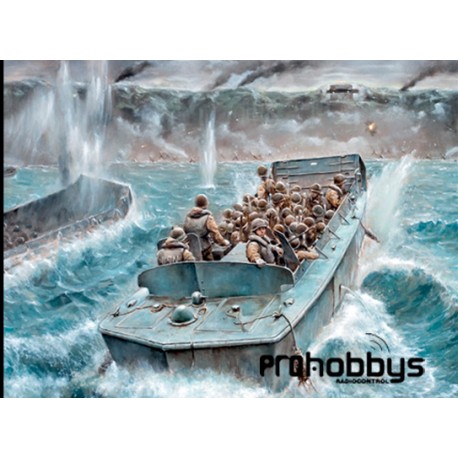 Barco y figuras LCVP with US Infantry 1:35 Italeri