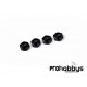 Tuerca Rueda Aluminio 1/8 Ciega Negra - Estriada (4) XTR