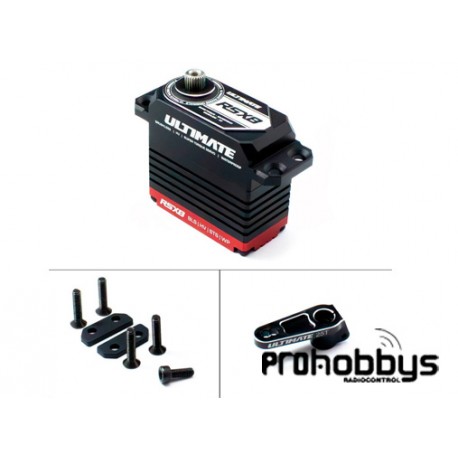 Servo Ultimate RSX8 Brushless 37Kg 0.075sg 1/8 + Horn UR1811-25
