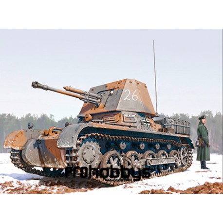 Maqueta de plástico Italeri Tanque Panzerjager I. Escala 1:35 6577 Italeri