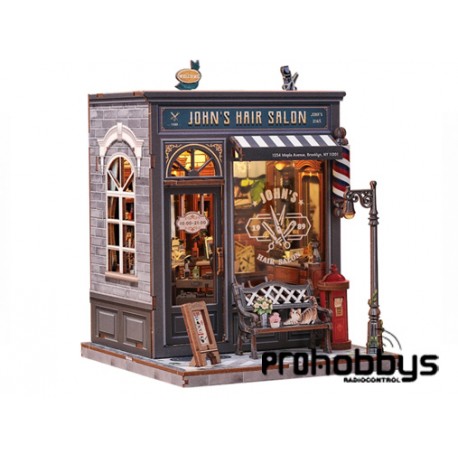 Miniature House Johon's Hair Salon (210 piezas) Cutebee