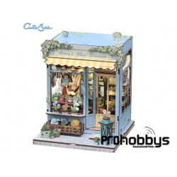 Miniature House Anna's Blue Blossom (255 piezas) Cutebee