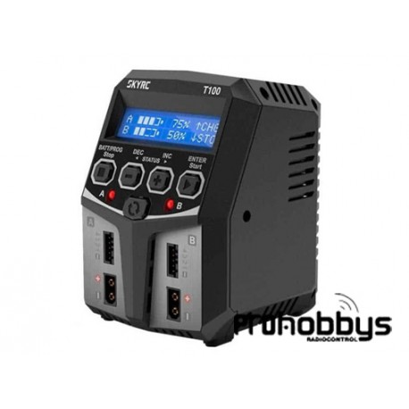 Cargador Skyrc T100 Dual 100W 5A