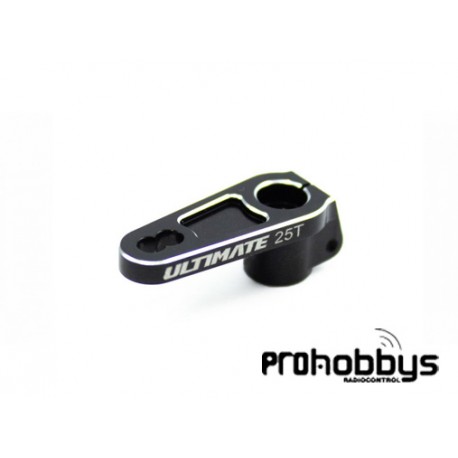 Servo horn dirección aluminio ULTIMATE 25T con Offset (1u.)