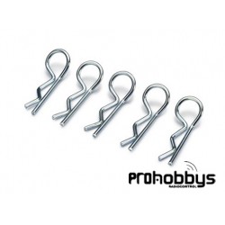 Clips de carrocería pequeños plateados (10 pcs) ABSIMA