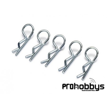 Clips de carrocería pequeños plateados (10 pcs) ABSIMA