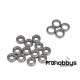 Juego de rodamientos de bolas TT02B/TT01E/TT01 (16) 500904054 Tamiya