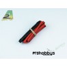 Tubo Termo 3mm Rojo y Negro (2x0,5mts)